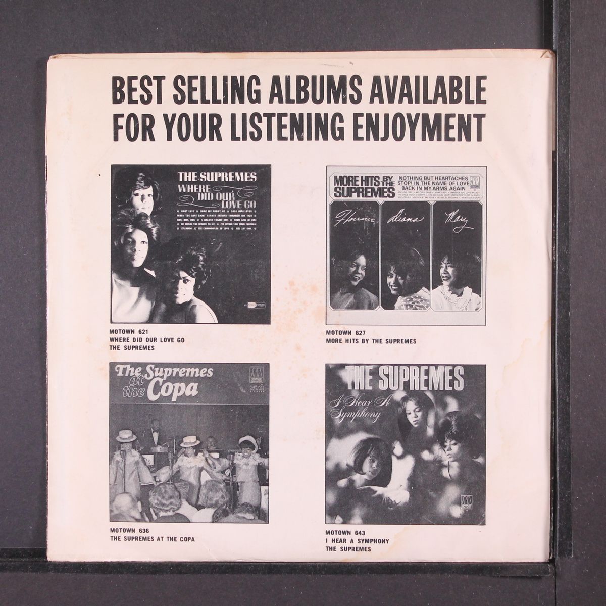 you can't hurry love / put yourself in my place by SUPREMES