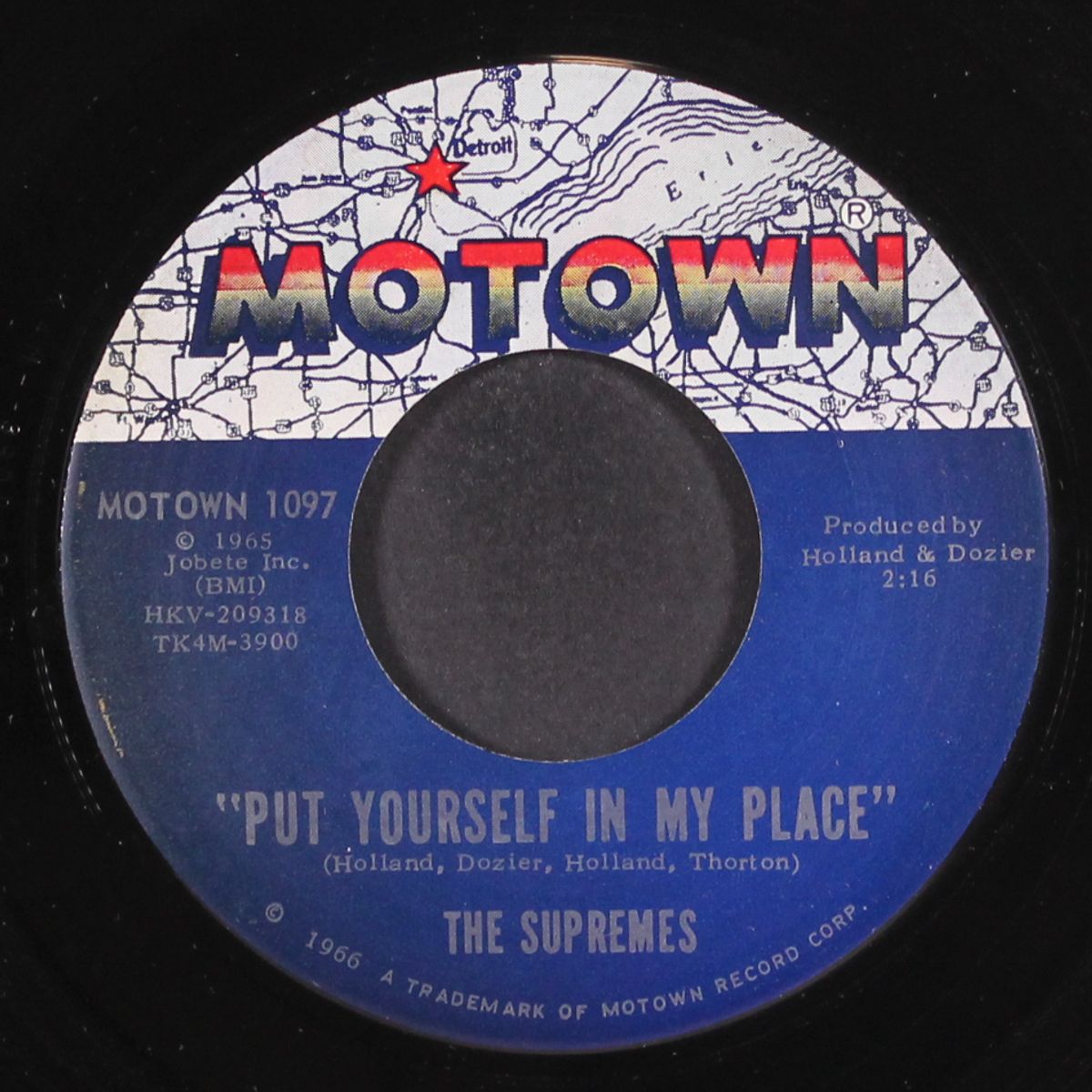 you can't hurry love / put yourself in my place by SUPREMES