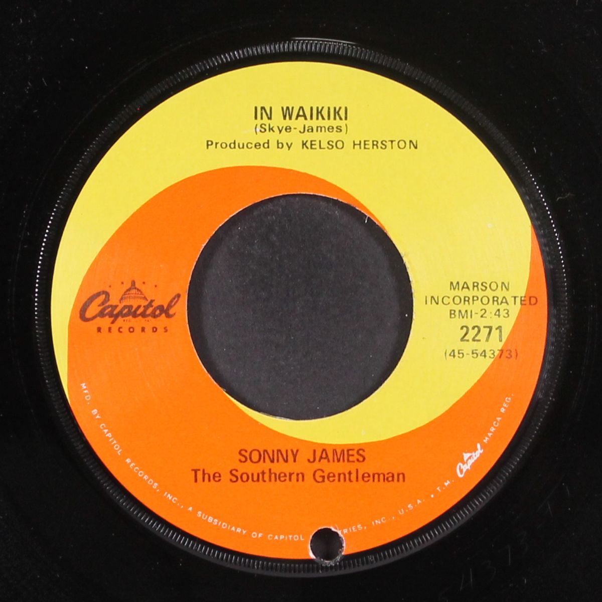 born to be with you / in waikiki by SONNY JAMES