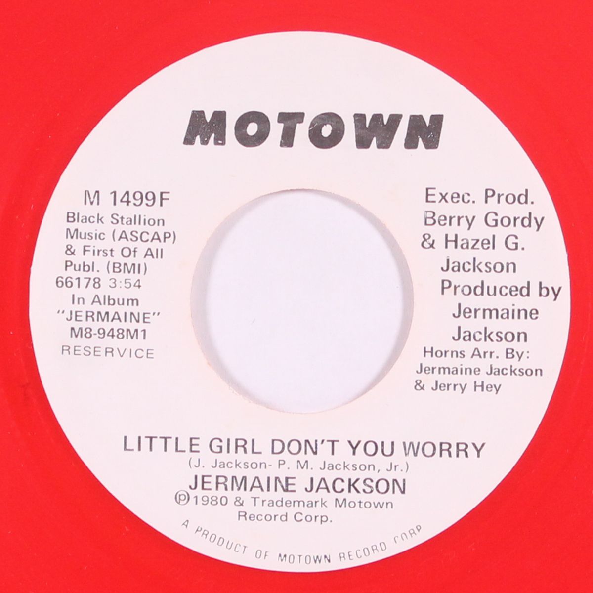 little girl don't you worry / same by JERMAINE JACKSON