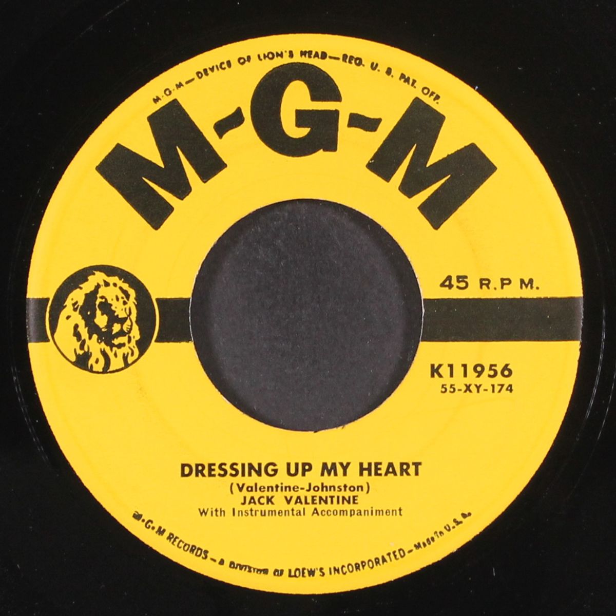 song of the bandit / dressing up my heart by JACK VALENTINE
