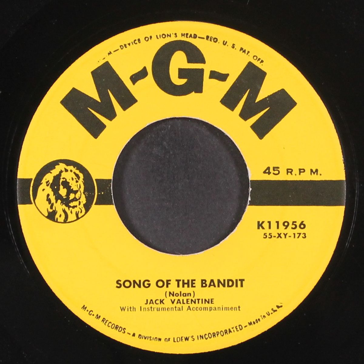 song of the bandit / dressing up my heart by JACK VALENTINE