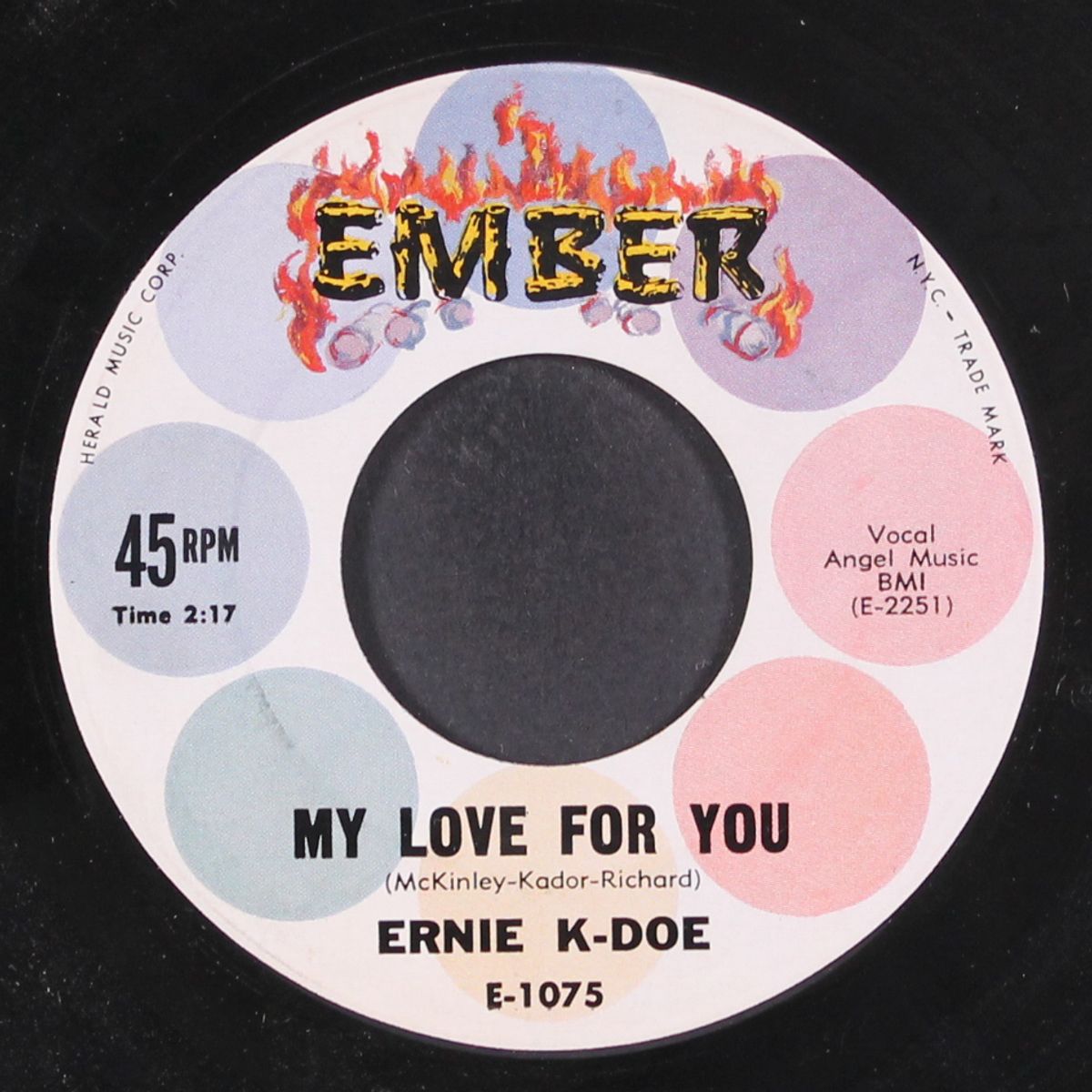 shirley's tuff / my love for you by ERNIE K-DOE