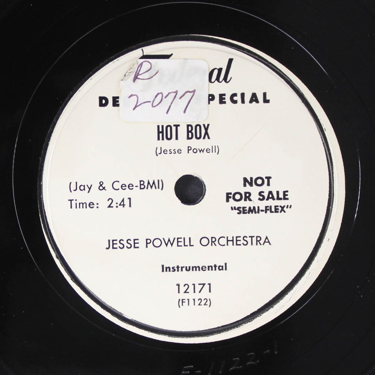 hot box / leavin' tonight by JESSE POWELL