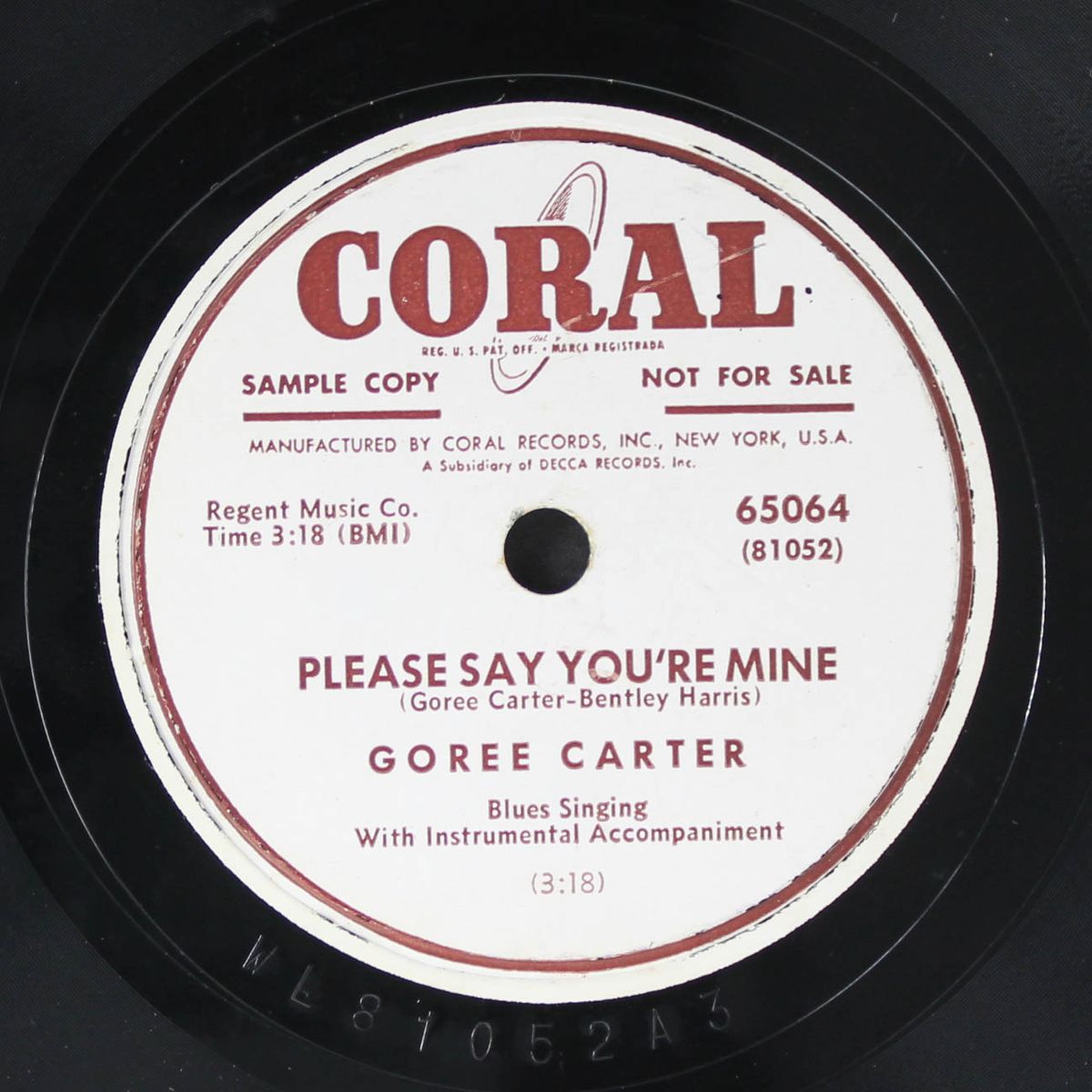 i'm your boogie man / please say you're mine by GOREE CARTER