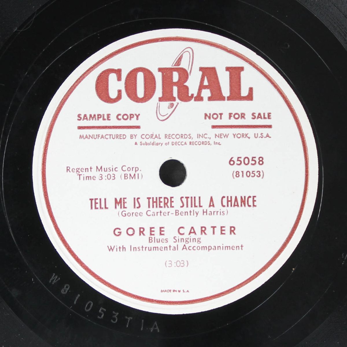 i've got news for you / tell me there is still a chance by GOREE CARTER