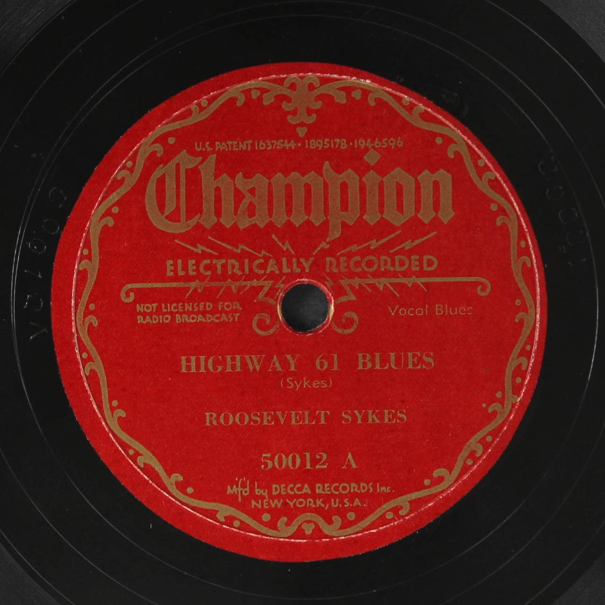 highway 61 blues / mister sykes blues by ROOSEVELT SYKES