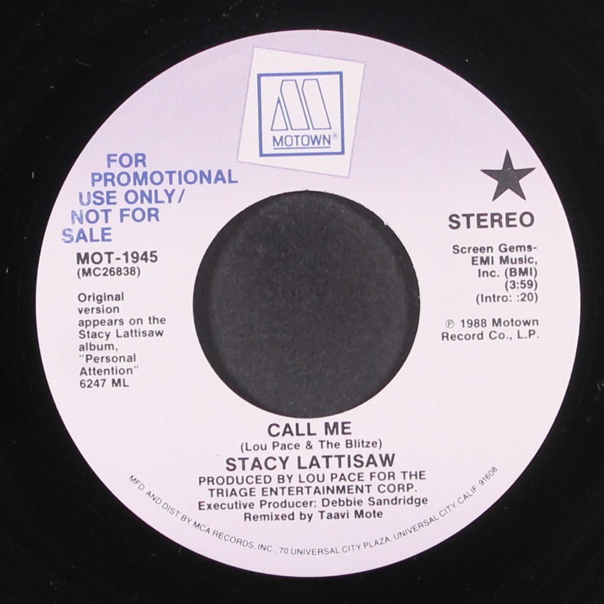 call me by STACY LATTISAW