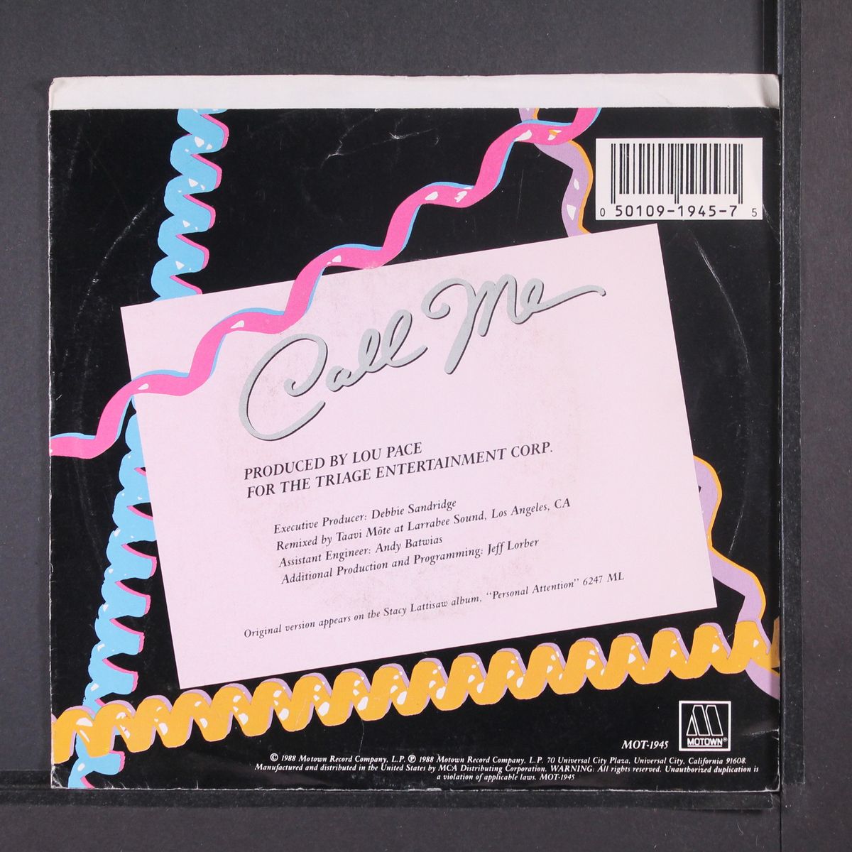 call me by STACY LATTISAW