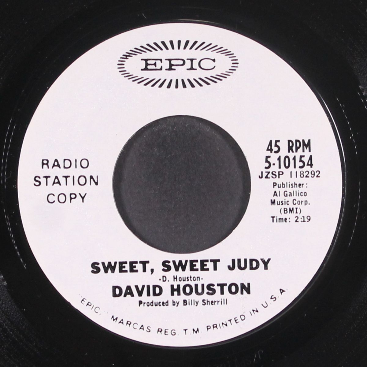 with one exception / sweet, sweet judy by DAVID HOUSTON