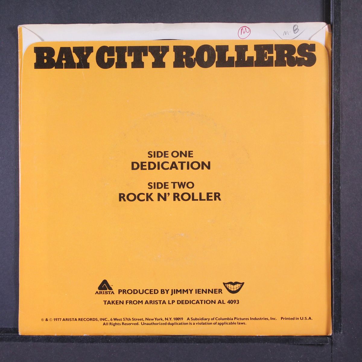 dedication / rock n' roller by BAY CITY ROLLERS