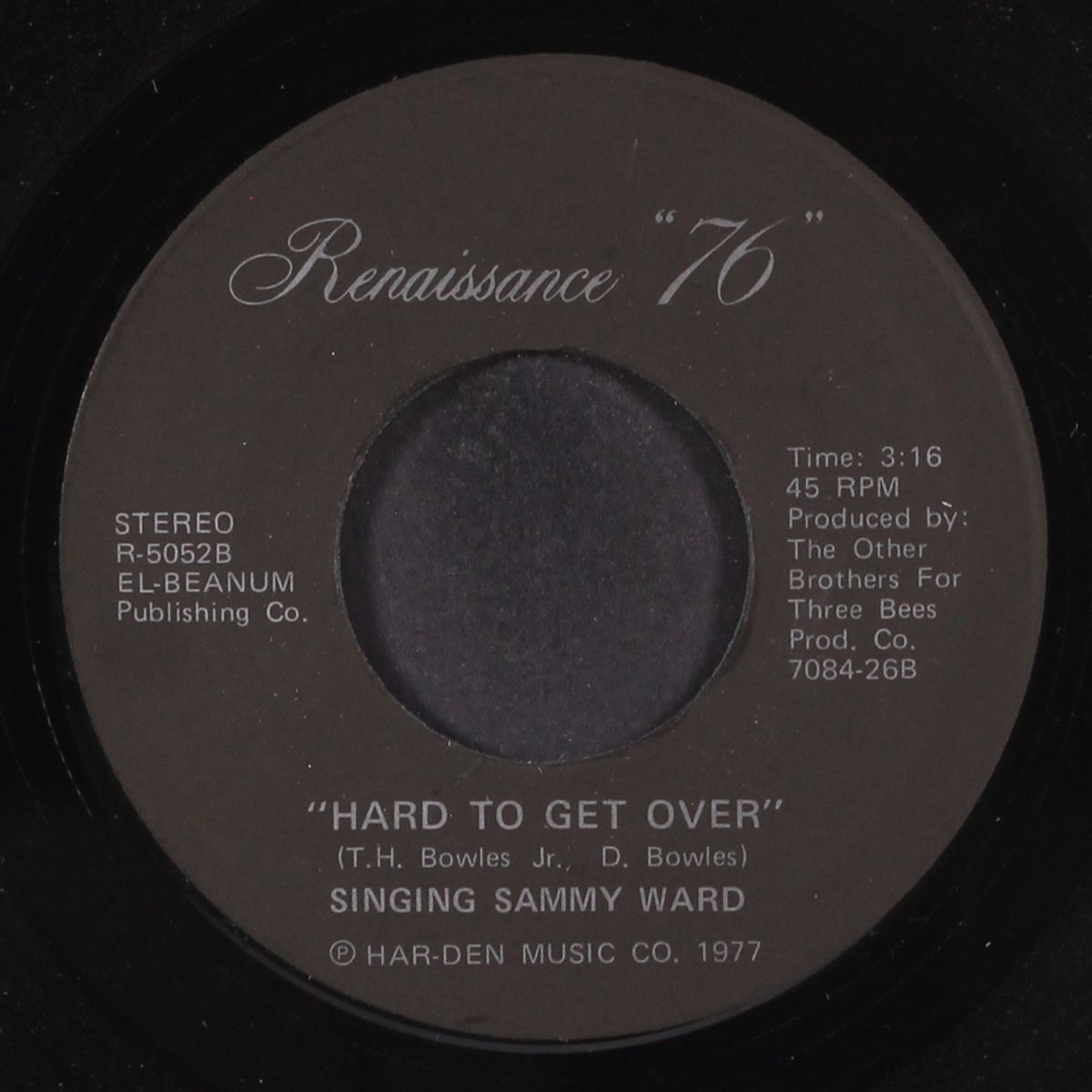 hard to get over / river of tears by SINGING SAMMY WARD