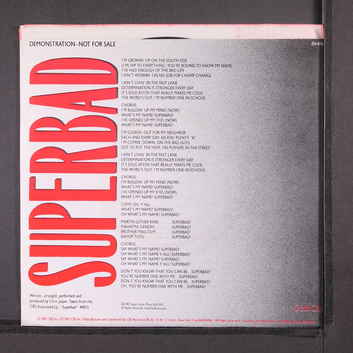 superbad / same by CHRIS JASPER