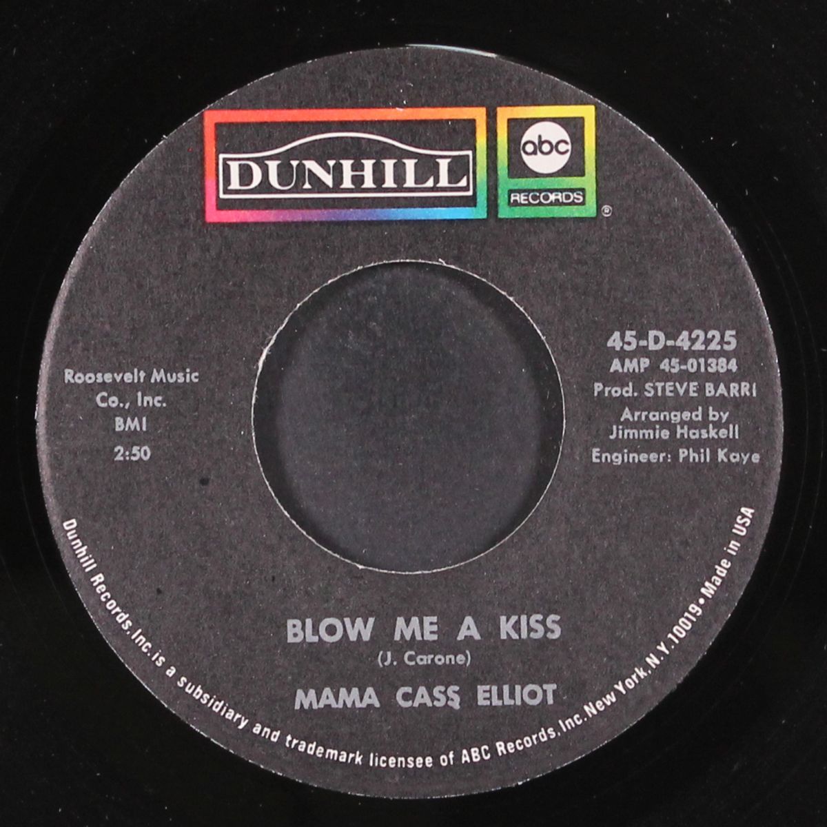 new world coming / blow me a kiss by MAMA CASS ELLIOT