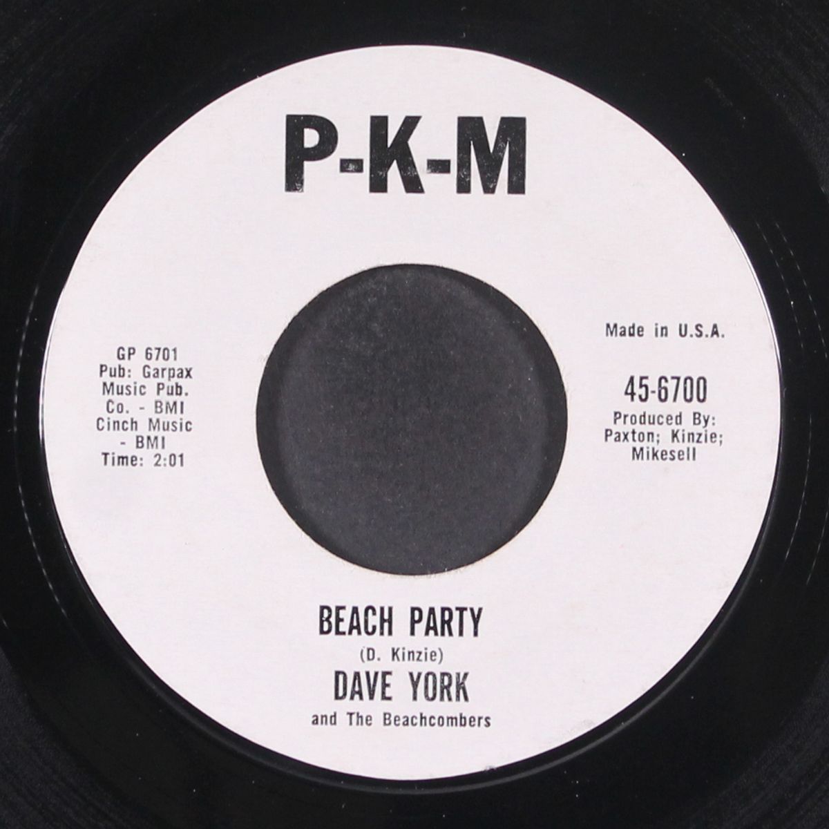 beach party / i wanna go surfin' by DAVE YORK