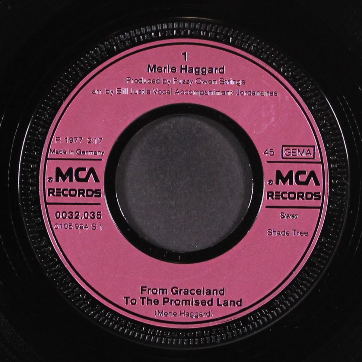 from graceland to the promised land / are you lonesome tonight by MERLE HAGGARD