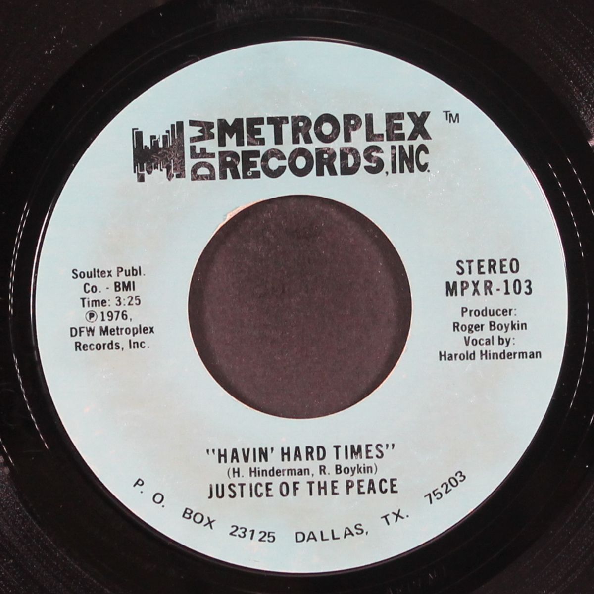 havin' hard times / dream by JUSTICE OF THE PEACE