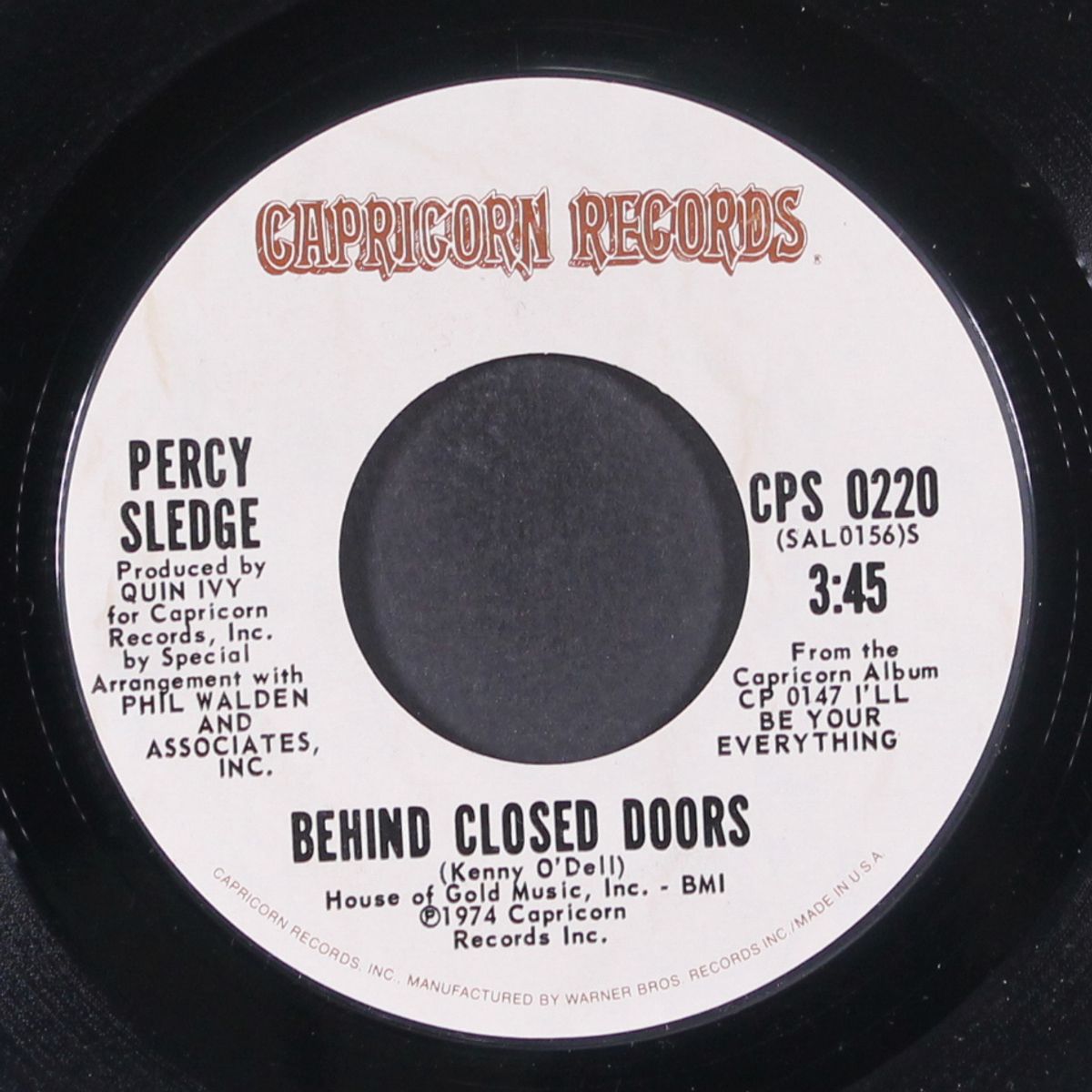 if this is the last time / behind closed doors by PERCY SLEDGE