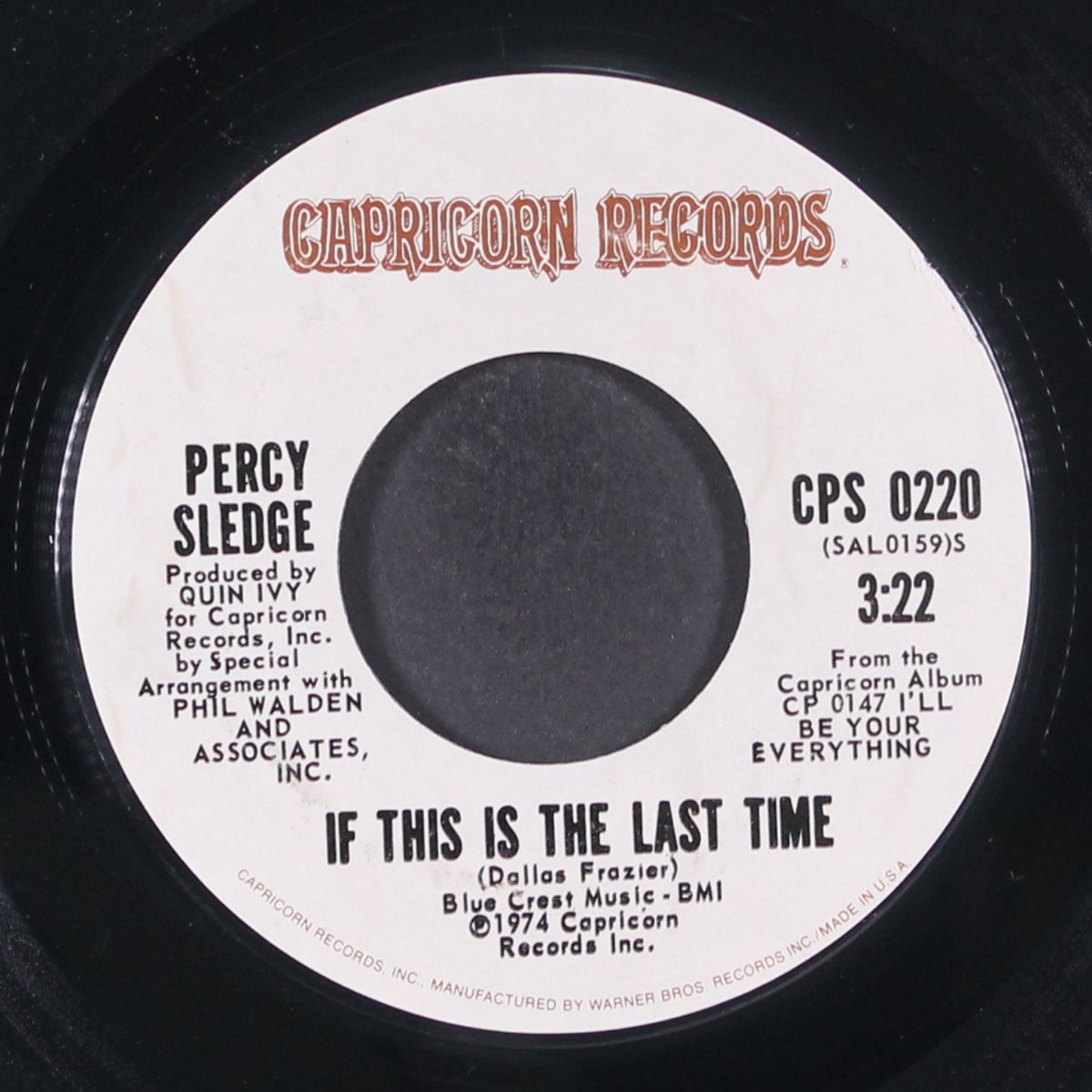 if this is the last time / behind closed doors by PERCY SLEDGE
