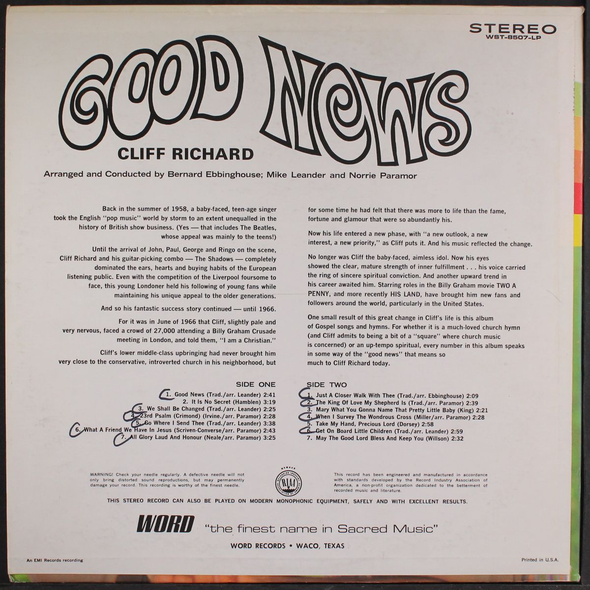 good news by CLIFF RICHARD