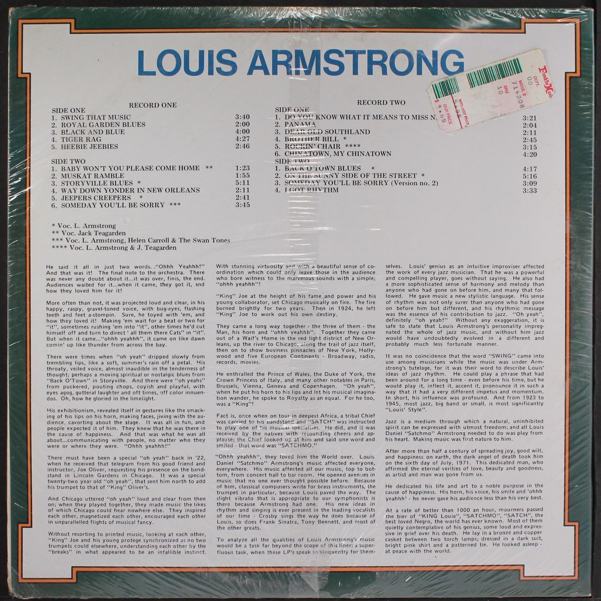 louis armstrong by LOUIS ARMSTRONG