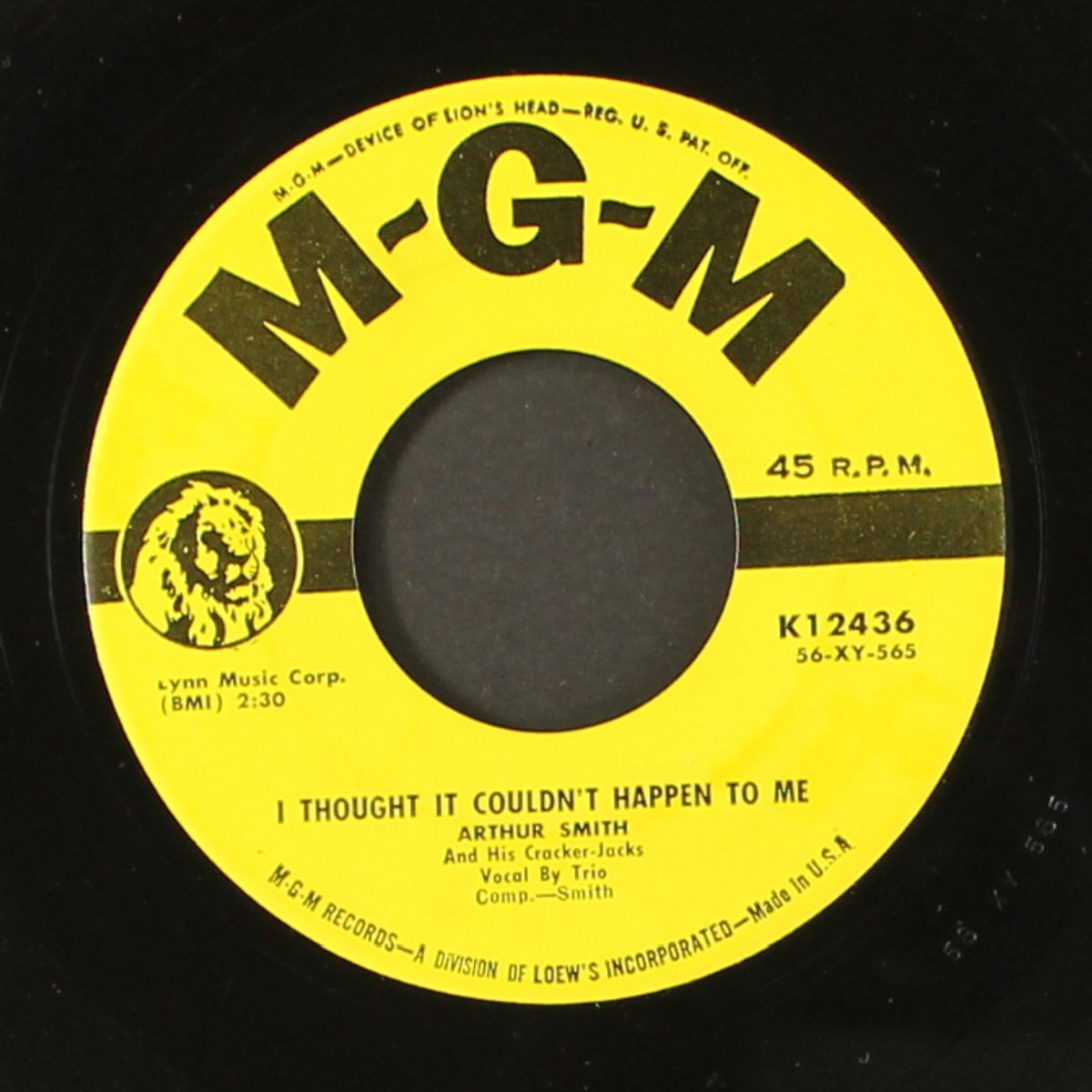 freeze it boogie / i thought it couldn't happen to me by ARTHUR SMITH