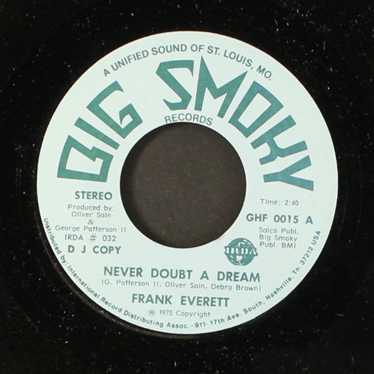 never doubt a dream / same by FRANK EVERETT