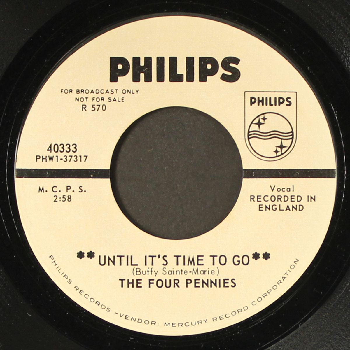 until it's time to go / till another day by FOUR PENNIES
