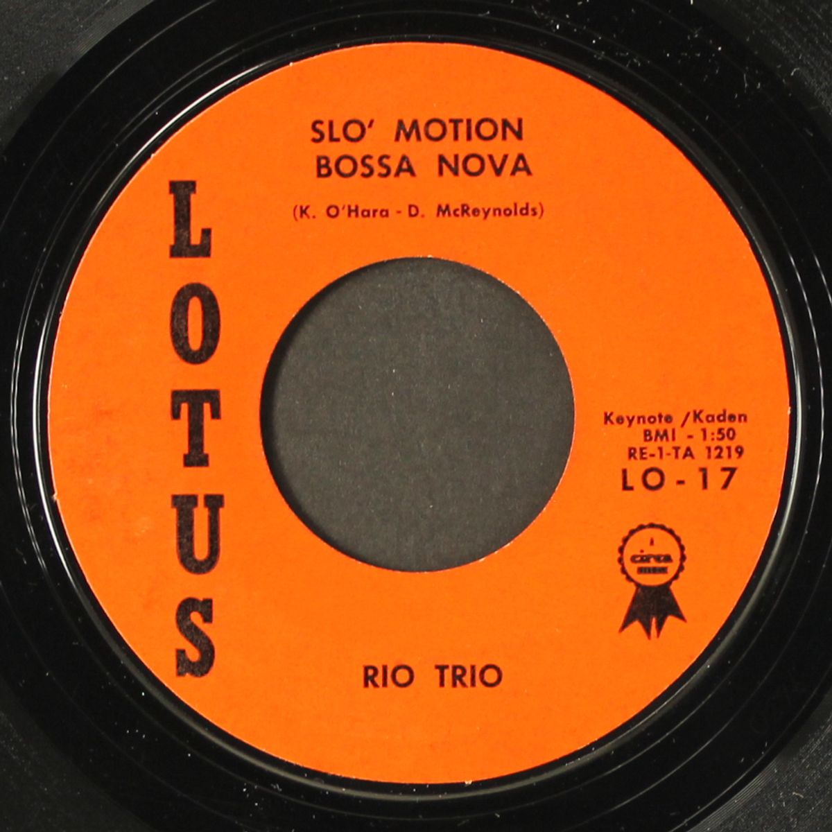 you tear me up / slo' motion bossa nova by RIO TRIO