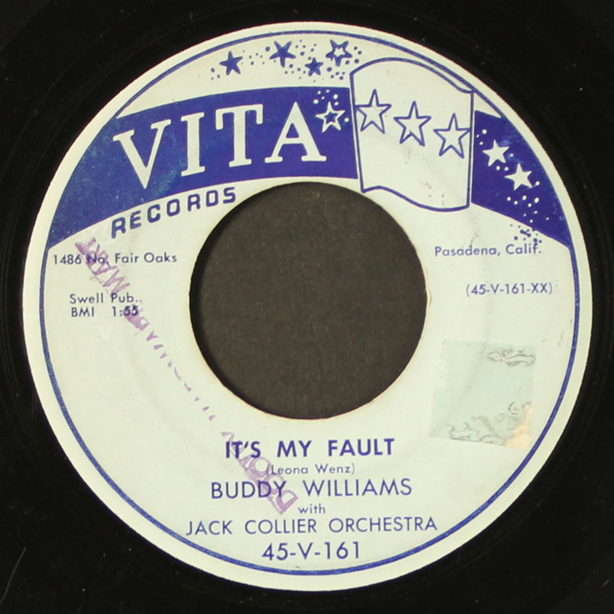 cry angel / it's my fault by BUDDY WILLIAMS