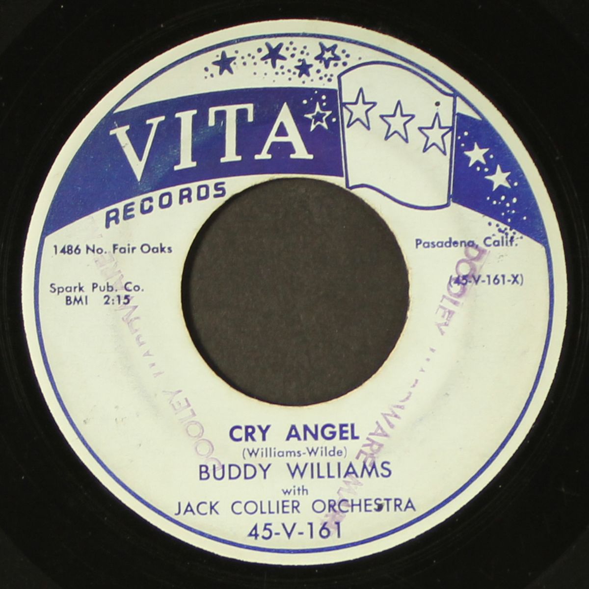 cry angel / it's my fault by BUDDY WILLIAMS