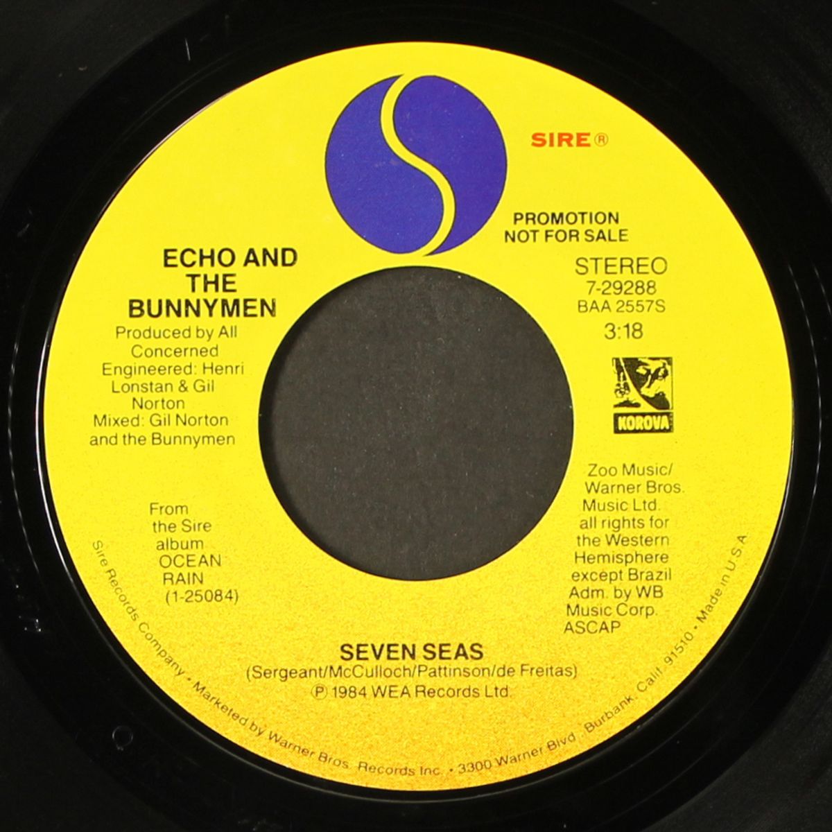 seven seas / same by ECHO & THE BUNNYMEN