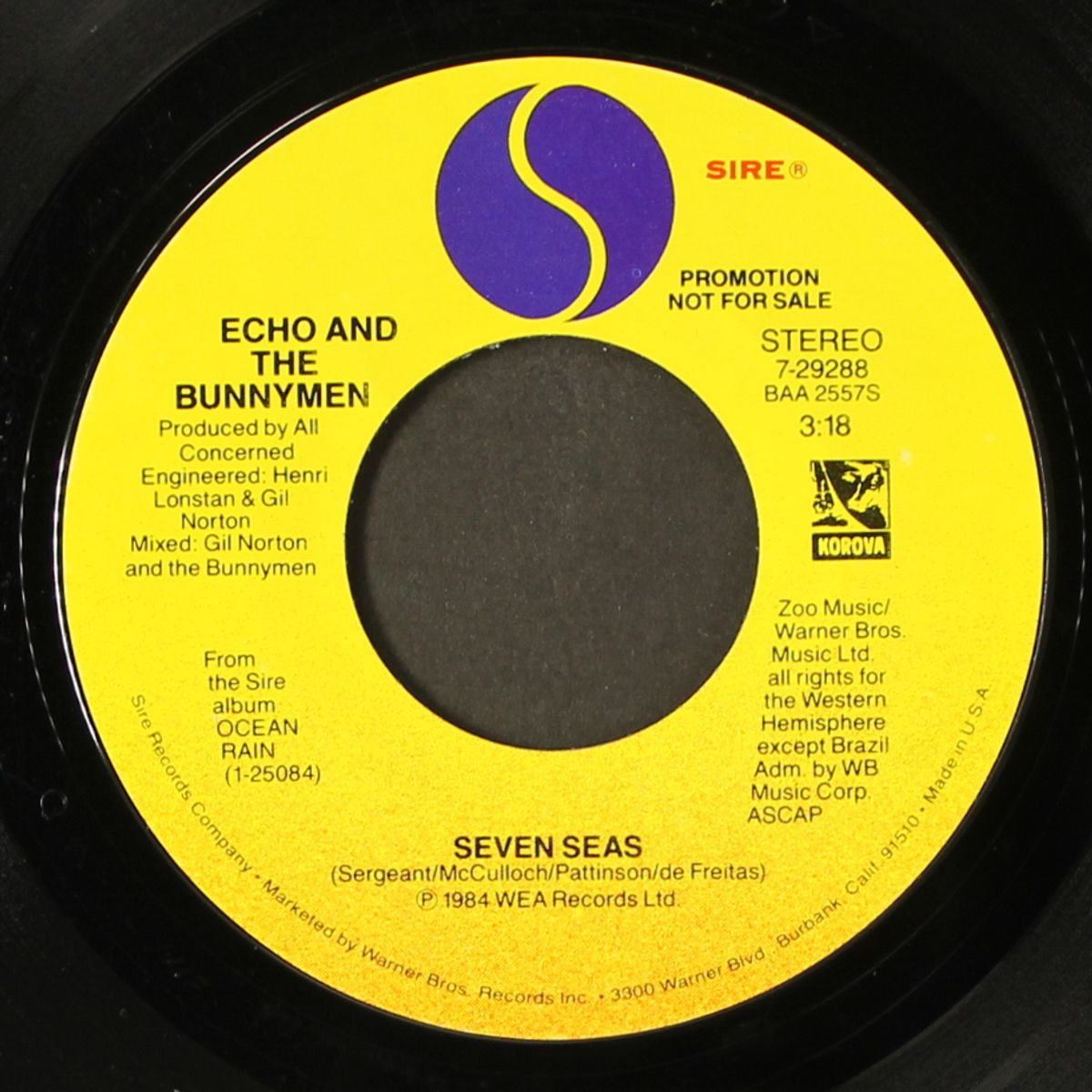 seven seas / same by ECHO & THE BUNNYMEN