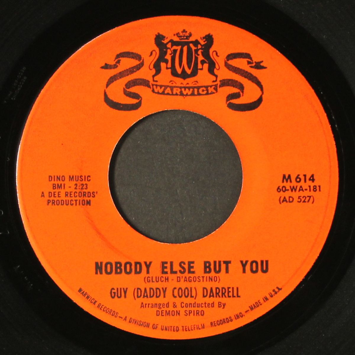 daddy cool / nobody else by GUY "DADDY COOL" DARRELL