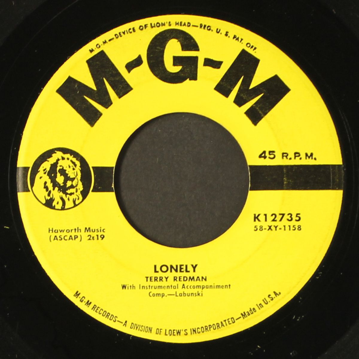 come on back / lonely by TERRY REDMAN