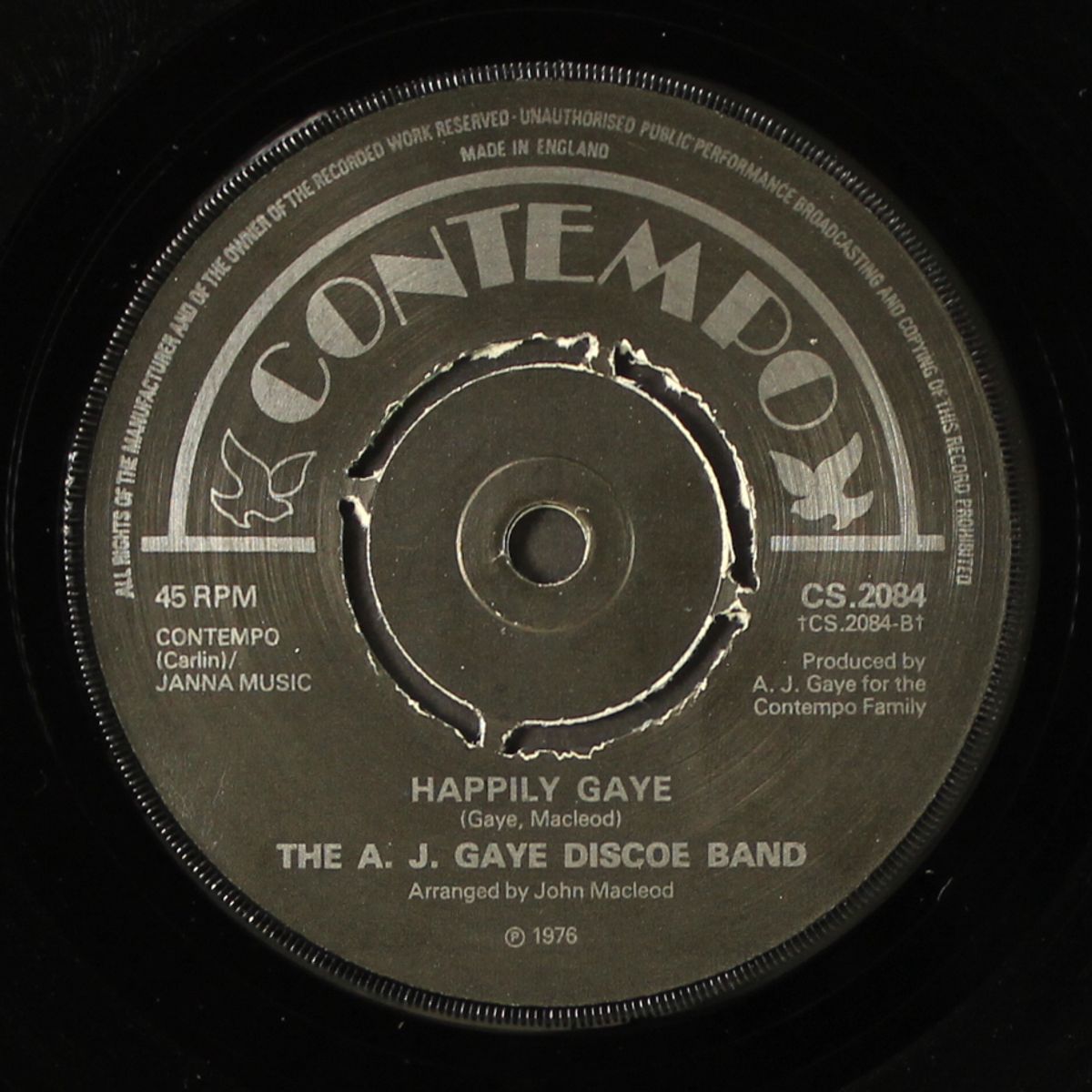 moonlight serenade / happily gaye by A. J. GAYE DISCOE BAND