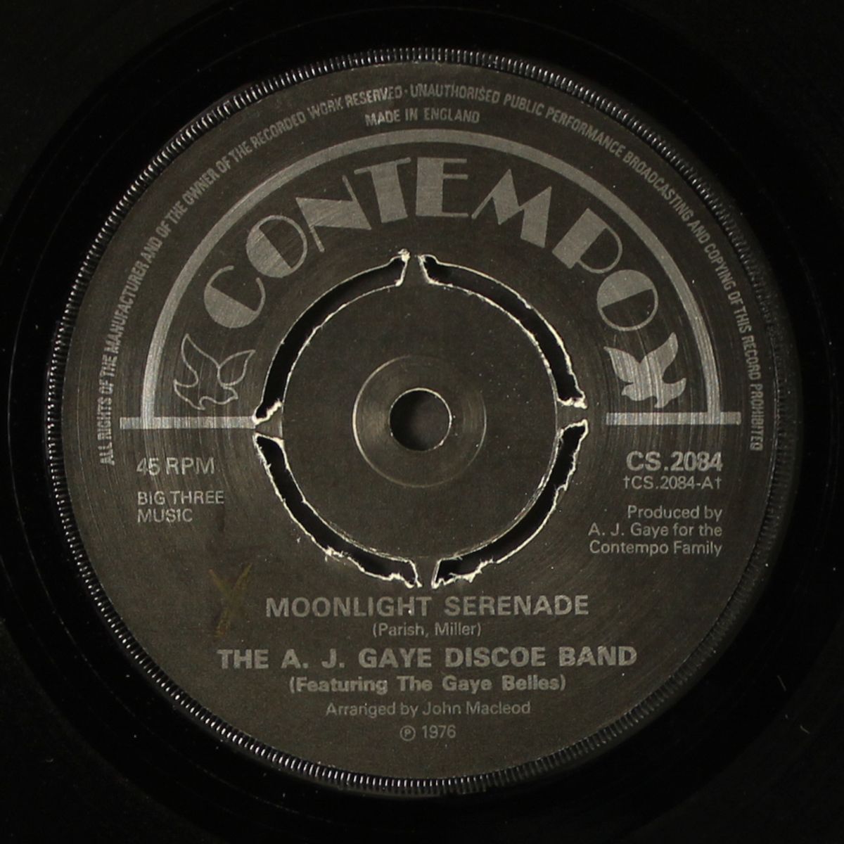 moonlight serenade / happily gaye by A. J. GAYE DISCOE BAND