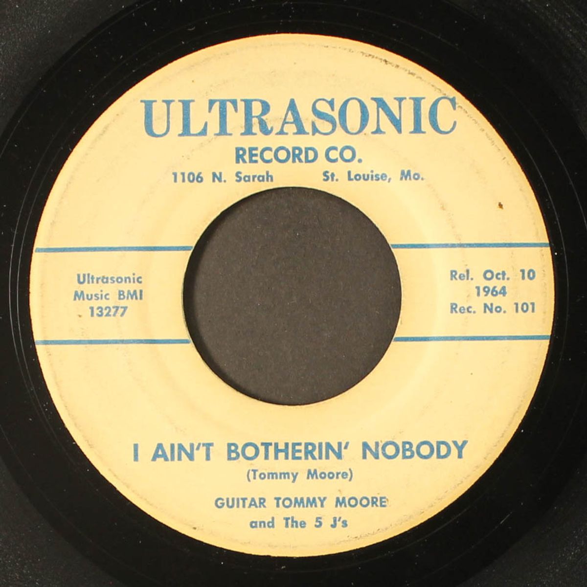 your car machine / i ain't botherin' nobody by GUITAR TOMMY MOORE