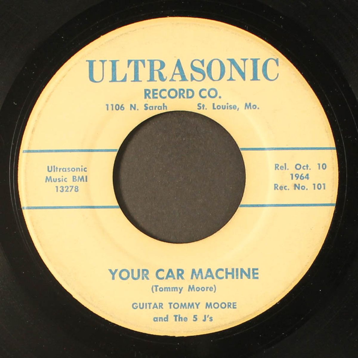 your car machine / i ain't botherin' nobody by GUITAR TOMMY MOORE