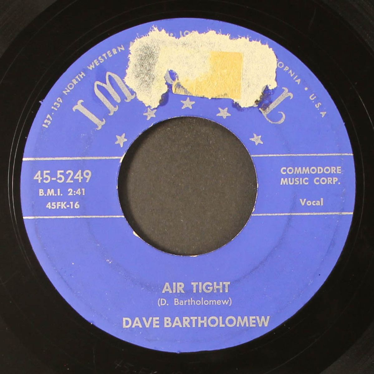 no more black nights / air tight by DAVE BARTHOLOMEW
