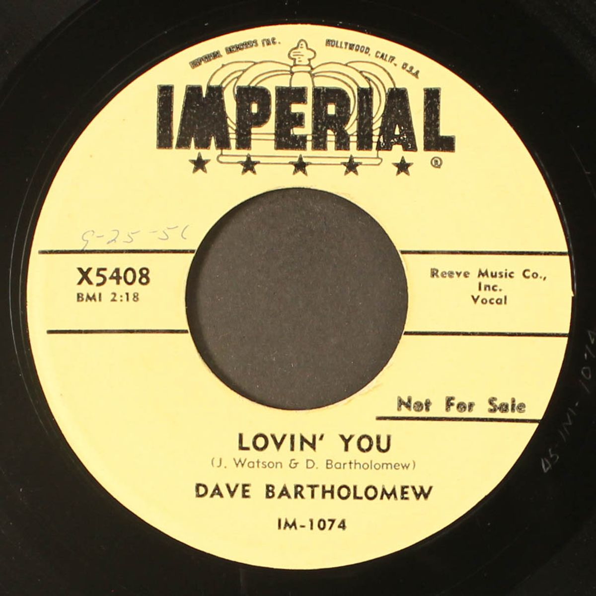 three time loser / lovin' you by DAVE BARTHOLOMEW