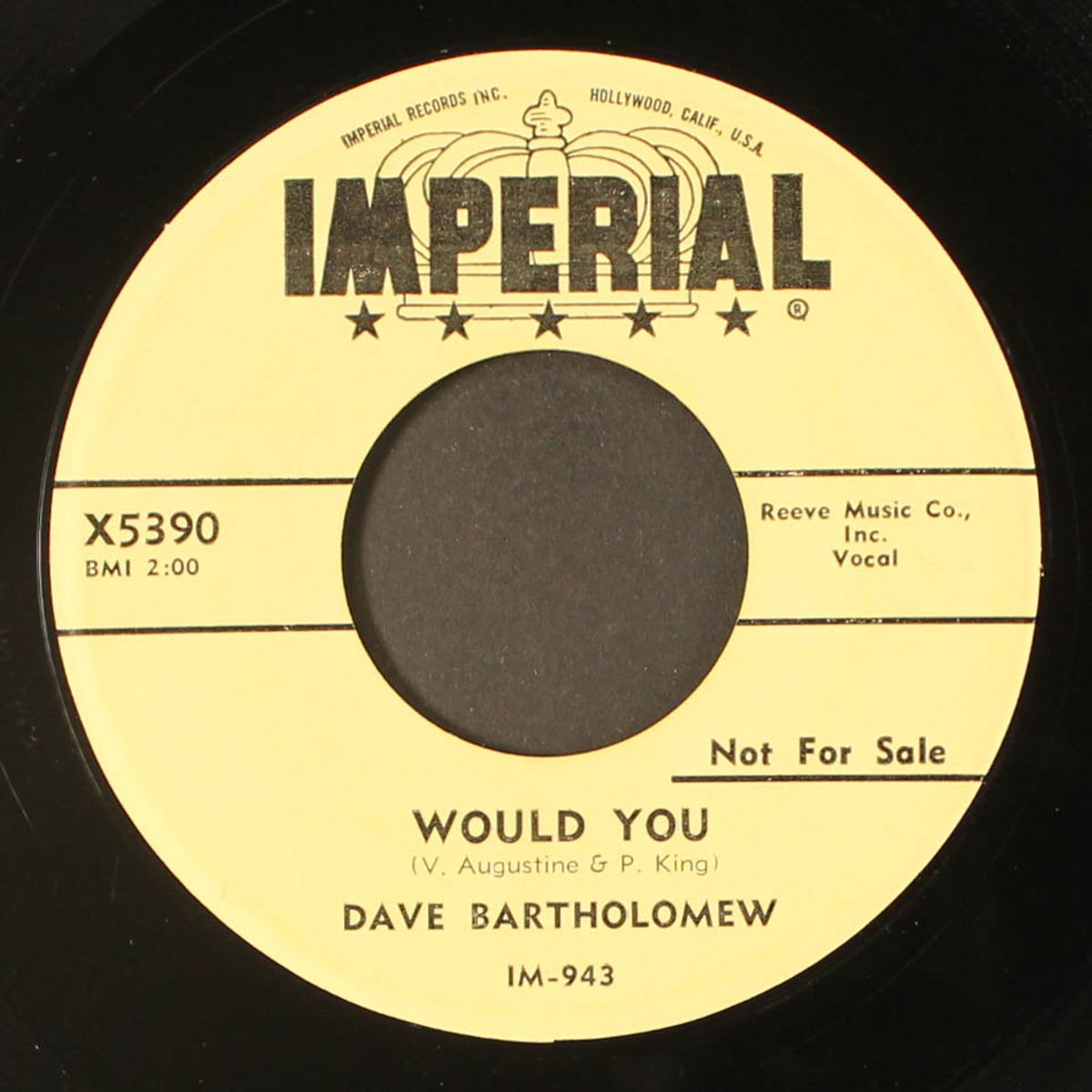 would you / turn your lamps down low by DAVE BARTHOLOMEW