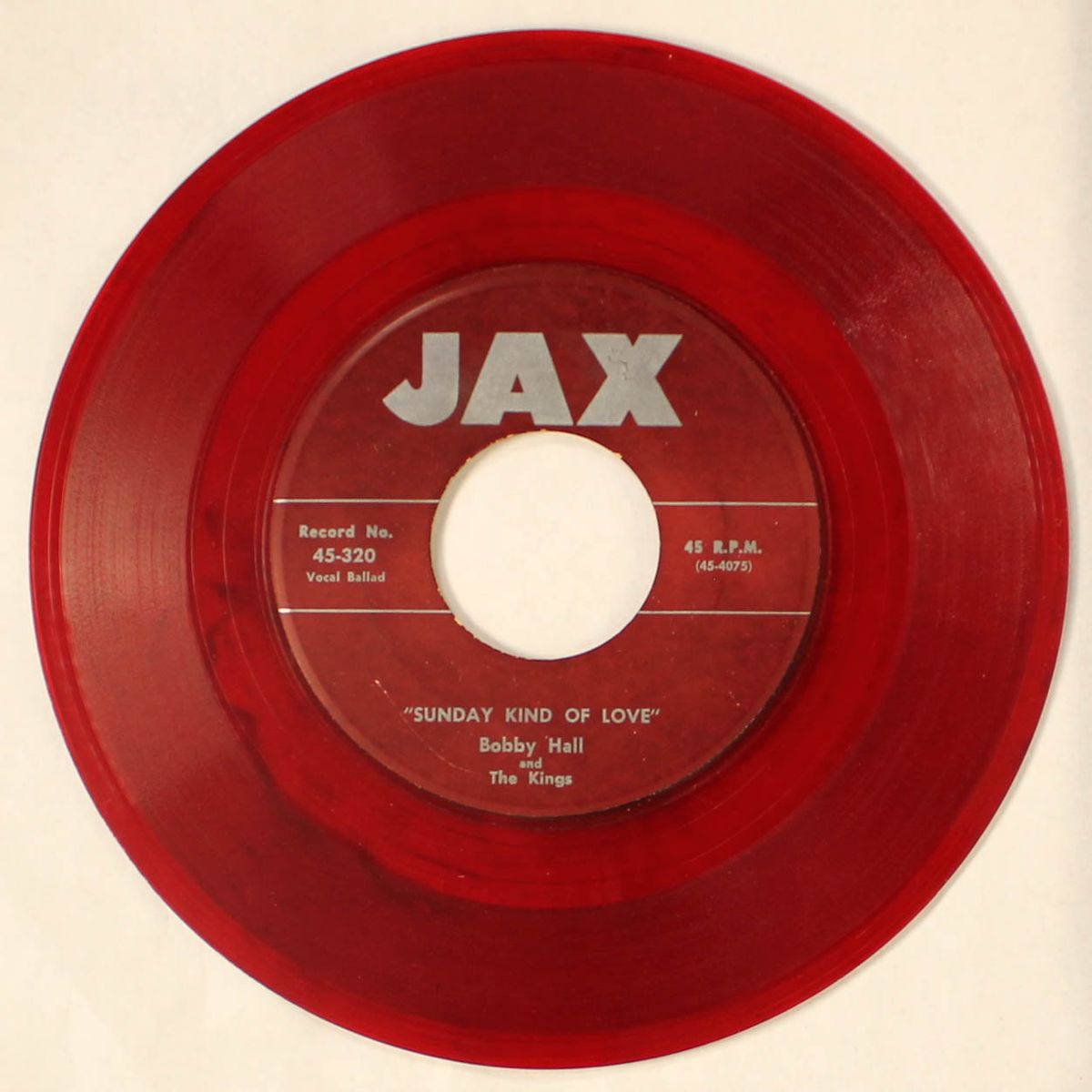 sunday kind of love / love no one by BOBBY HALL & KINGS