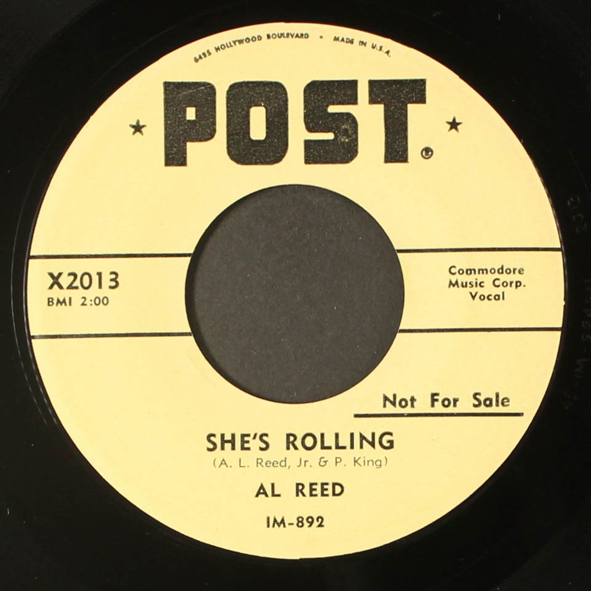 she's rolling / drops of rain by AL REED