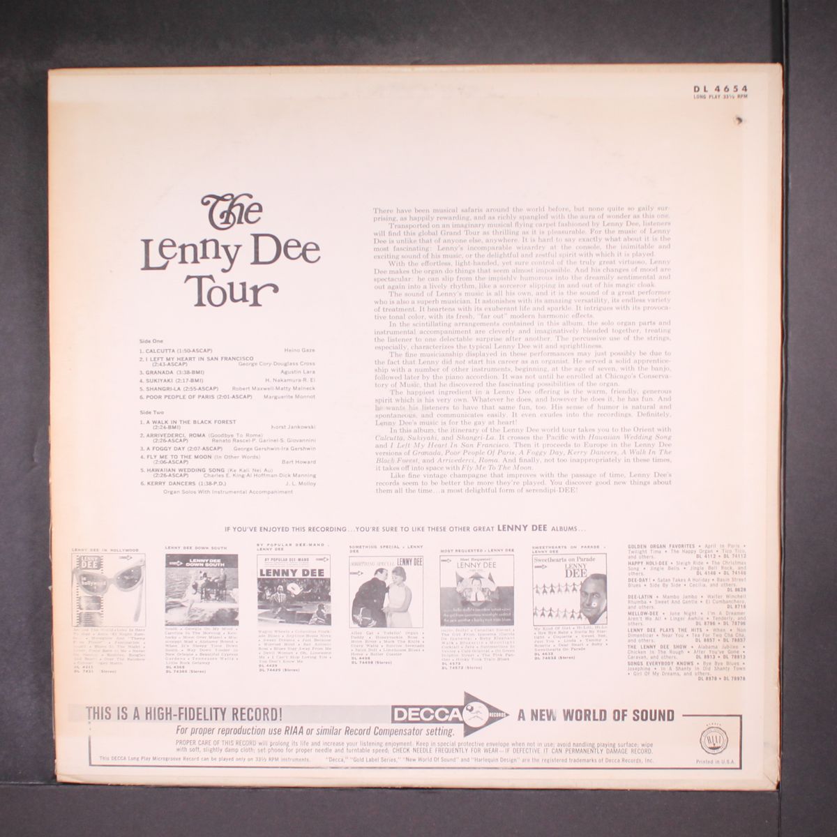 the lenny dee tour by LENNY DEE