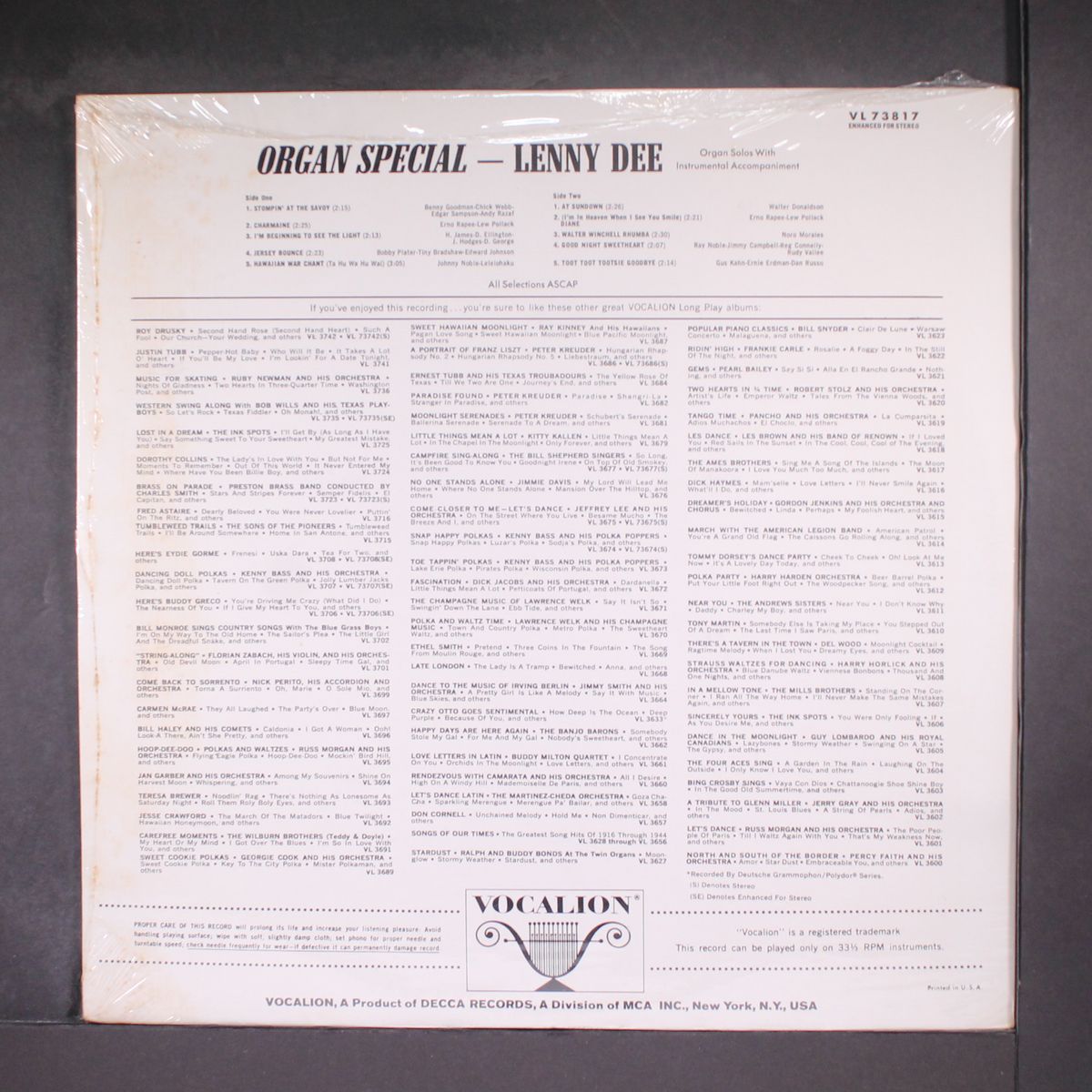 organ special by LENNY DEE