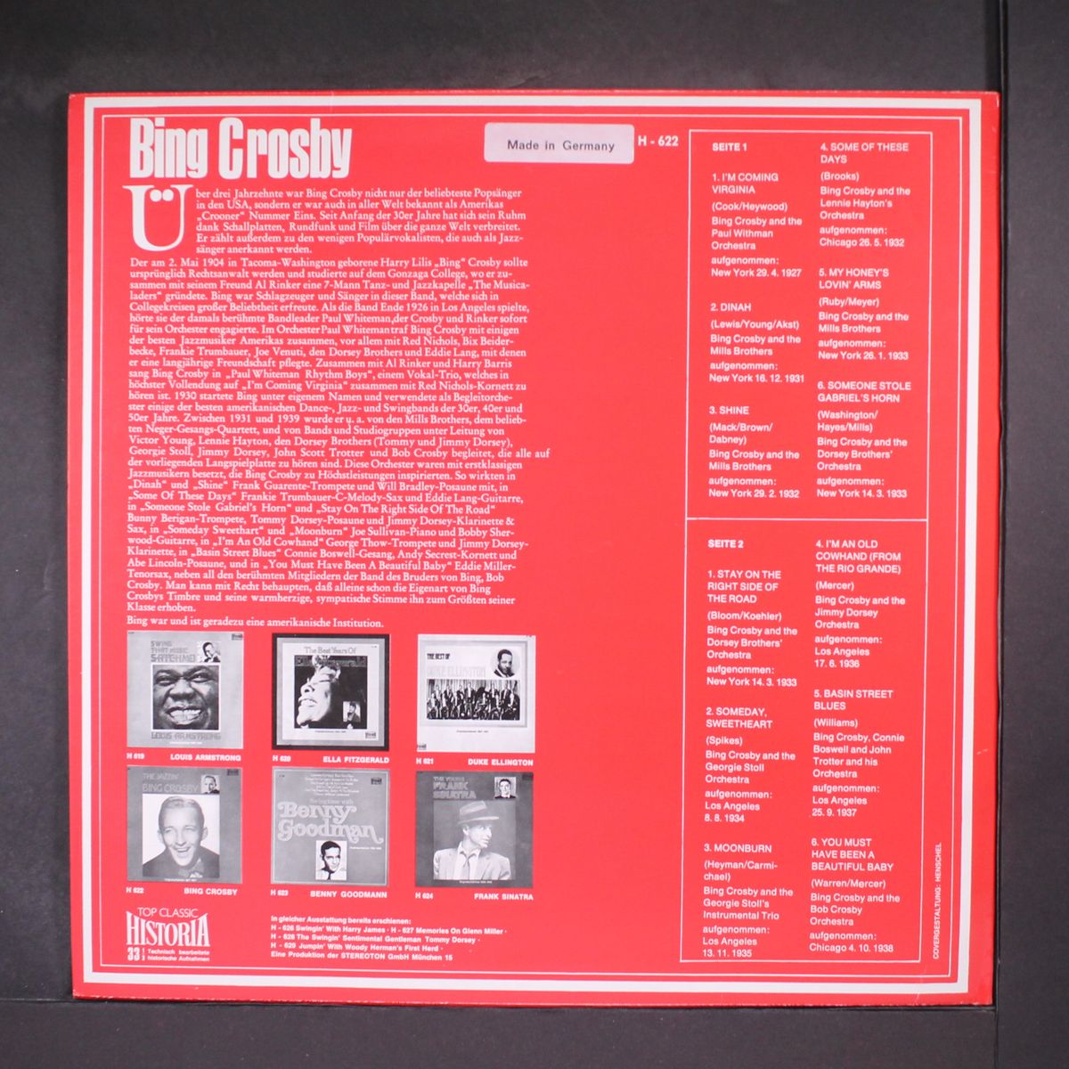 the jazzin' by BING CROSBY