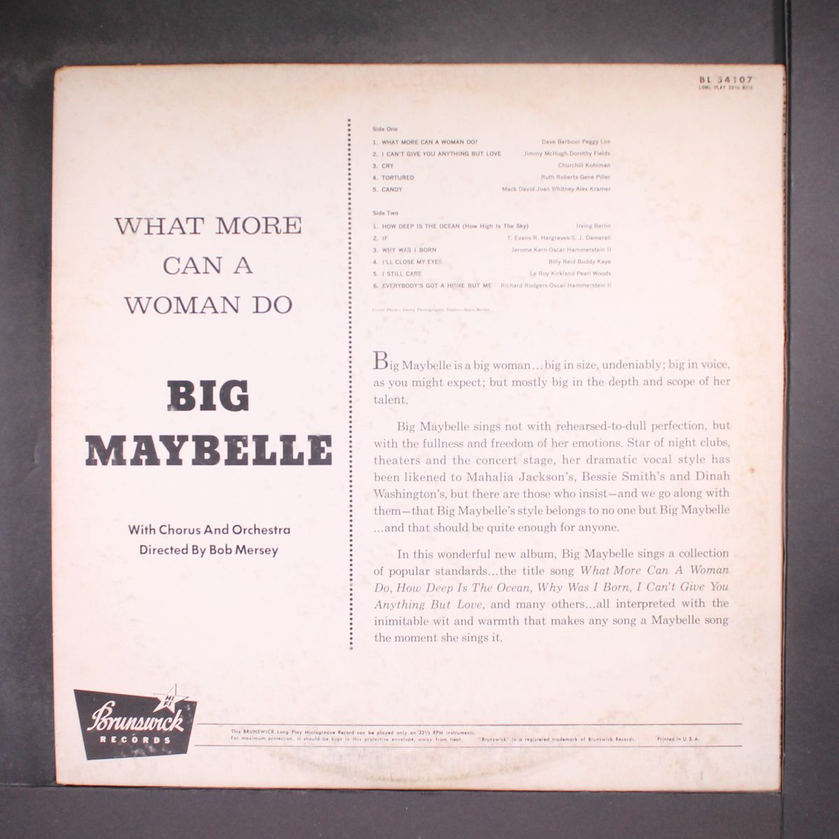 what more can a woman do by BIG MAYBELLE