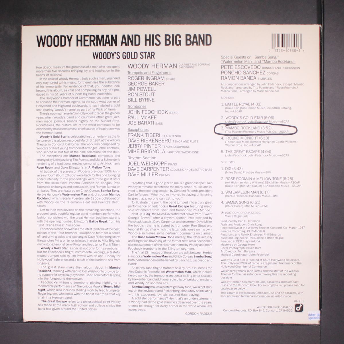 woody's gold star by WOODY HERMAN & HIS BIG BAND
