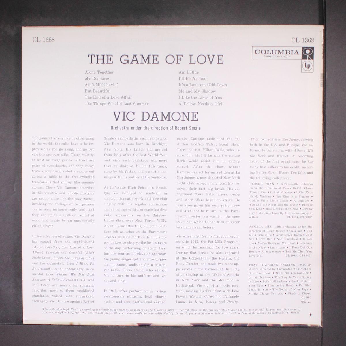 this game of love by VIC DAMONE